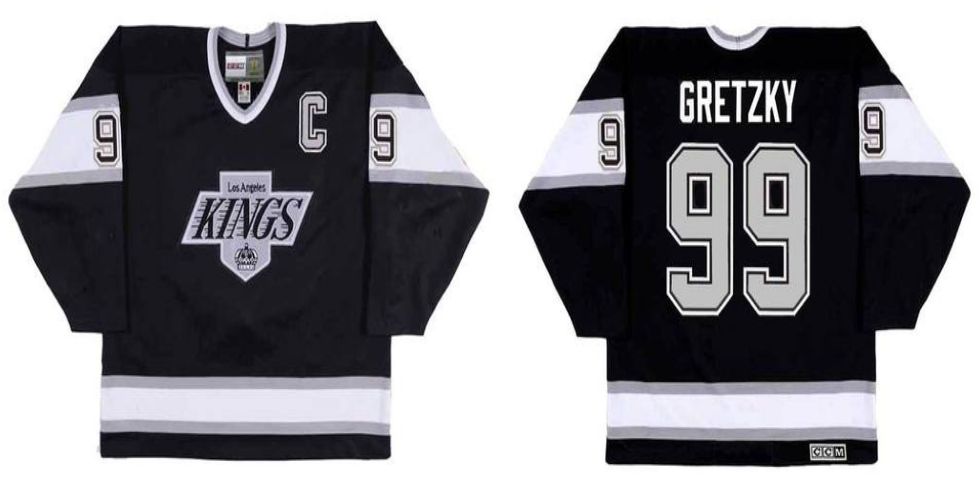 2019 Men Los Angeles Kings #99 Gretzky Black CCM NHL jerseys